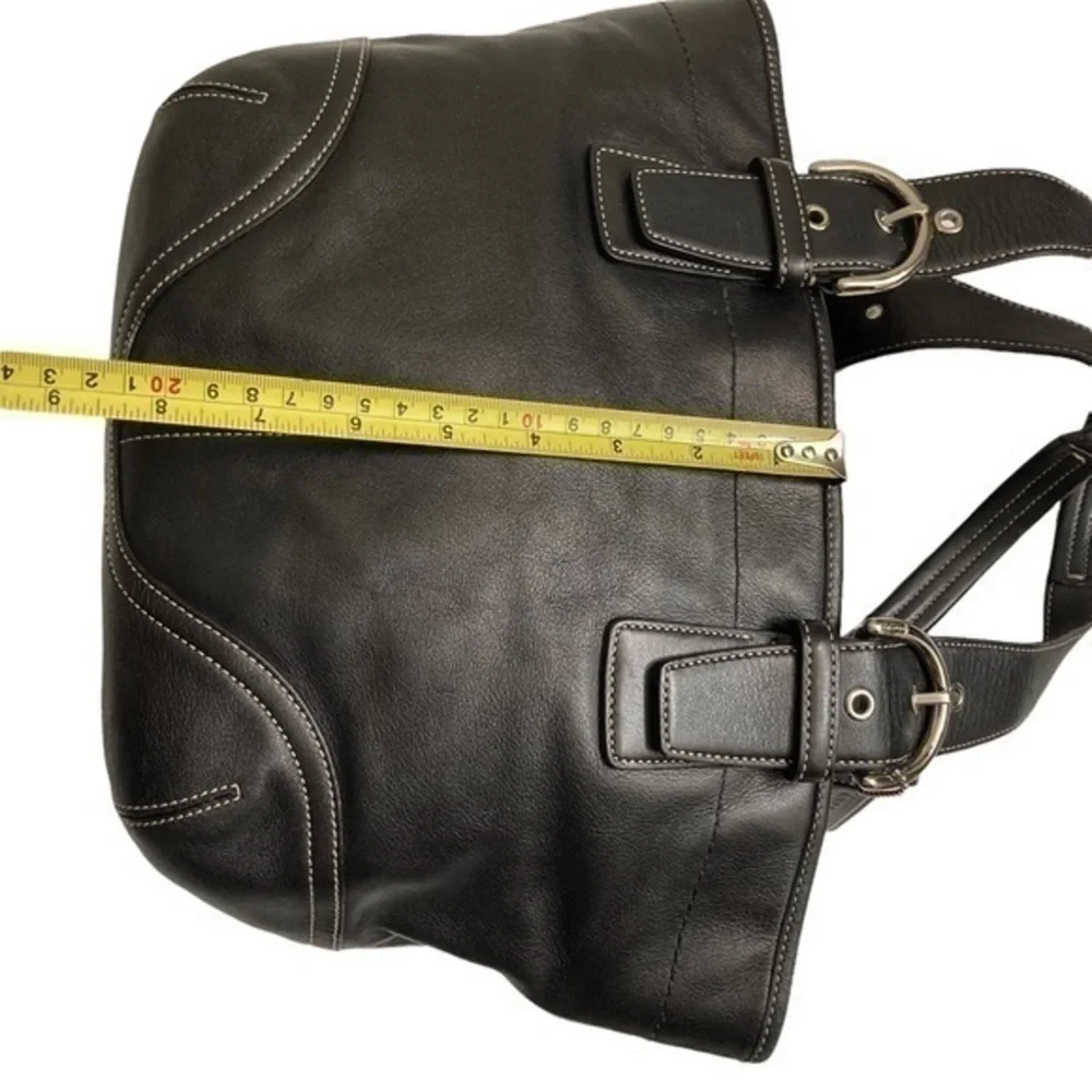 Coach vintage black leather soho tote bag - Picture 3 of 12